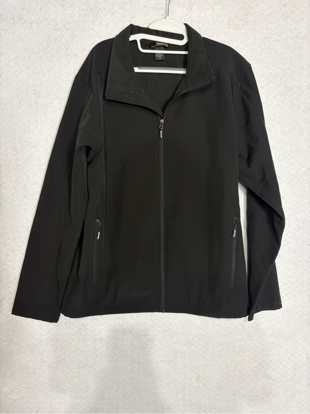 Men’s CORE 365 Black Zip-Front Lightweight Jacket